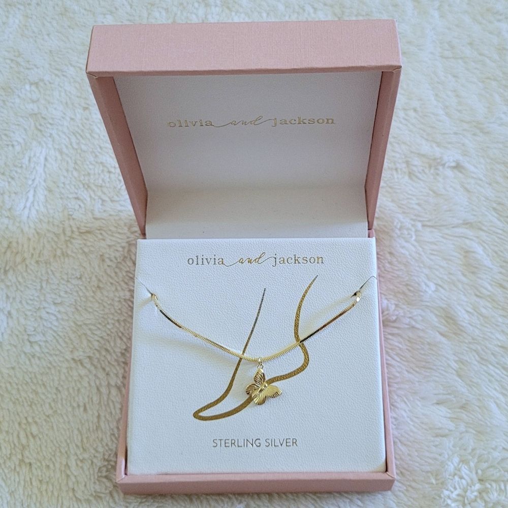 Olivia and Jackson Butterfly🦋 Charm Anklet - NIB - Picture 16 of 16